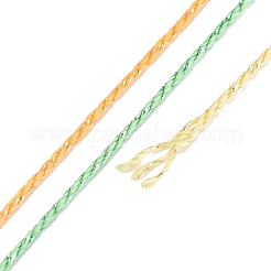 メタリック糸入りの9本撚りナイロン弦5巻  薄緑  0.5mm  約98.43ヤード（90m）/ロール&nbsp;OCOR-Q062-01E