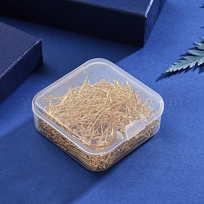 アイアン製9ピン  ゴールドカラー  24x0.7mm  穴：2mm  450のPCについて&nbsp;IFIN-YW0001-10G-1