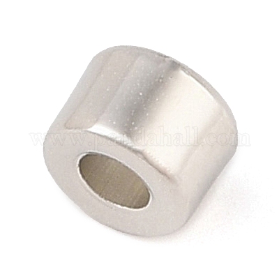 CCBプラスチックビーズ  コラム  プラチナ  7x7x5mm  穴：3.5mm&nbsp;FIND-U003-18A-P-1