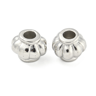 CCBプラスチックビーズ  プラチナ  ランタン  10.5x8.5mm  穴：4mm&nbsp;CCB-P013-24D-P-1