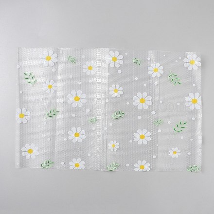 EVA引き出しキャビネット棚ライナー  花模様の長方形  ホワイト  470x300x0.5mm&nbsp;AJEW-WH20816-054-1