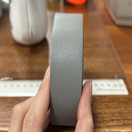 PUレザーコード  フラット  グレー  3x0.18cm  3 m /ロール&nbsp;DIY-GF0003-52F-1