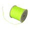 Braided Nylon Thread, Chinese Knotting Cord for Beading Jewelry Making Macrame Craft, Green Yellow, 0.8mm, about 100yards/roll