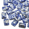 Natural Blue Spot Jasper Cabochons, Rectangle, 14x10x5.5mm
