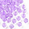 Transparent Acrylic Beads, Round, Lilac, 8x7mm, Hole: 2mm, about 1745pcs/500g
