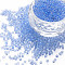 DIY Nail Art Decoration Mini Glass Beads, Tiny Caviar Nail Beads, AB Color Plated, Round, No Hole, Cornflower Blue, 2mm, about 450g/bag