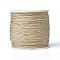 Round String Thread Polyester Thread, Chinese Knotting Cord, Wheat, 0.8mm, about 109.36 yards(100m)/roll