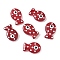 Baking Paint Glass Enamel Beads, Fish, Brown, 19.5x12.5x6~6.5mm, Hole: 1.2~1.4mm