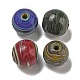 手作りランプワークビーズ  ラウンド  ミックスカラー  20mm  穴：4mm&nbsp;LAMP-B027-01-1