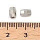 CCBプラスチックビーズ  多面カット  コラム  プラチナ  6x4x3.5mm  穴：1.8mm&nbsp;LS-CCB-H001-05P-3