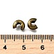 アイアン製つぶし玉カバーカシメ玉カバー  ニッケルフリー  アンティークブロンズ  直径5mm  穴：1.5~1.8mm&nbsp;IFIN-H030-NFAB-NF-3