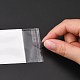 長方形セロファンバッグ  ホワイト  11.5x5cm  一方的な厚さ：0.1mm  インナー対策：6.6x5のCM  穴：6mm&nbsp;OPC-F001-03A-2