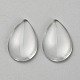 ガラスカボション  ティアドロップ  透明  30x19.8x5.5mm&nbsp;GLAA-WH0038-50-1
