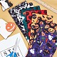 ハロウィン柄のポリコットン生地  パッチワーク用  パッチワークにティッシュを縫う  レッド  49.5~50x39.5~40x0.02cm  8シート/セット&nbsp;DIY-WH0032-07B-4