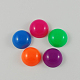 樹脂カボション  半円  ミックスカラー  18x8mm&nbsp;CRES-S057-18mm-M-1