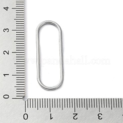 ラックメッキ合金リンキングリング  楕円形のリング  プラチナ  31x11x1.5mm  内径：28.5x8mm&nbsp;PALLOY-K023-07P