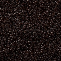 MIYUKIラウンドロカイユビーズ  日本製シードビーズ  （rr2400)透明ダークトパーズ  15/0  1.5mm  穴：0.7mm  約5555PCS /ボトル  10 G /ボトル&nbsp;SEED-JP0010-RR2400
