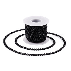アルミカーブチェーン  溶接されていない  スプールで  電気泳動黒  7x5x1.5mm  約16.40フィート（5m）/ロール&nbsp;CHA-TAC0005-01EB
