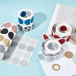 フィルムのパスワードステッカーを塗ったスクラッチ  DIYスクレイピングアワードカード  フラットラウンド  ミスティローズ  25mm  300PCS /ロール&nbsp;DIY-WH0184-42C