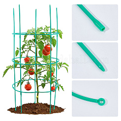 プラスチック製の植物サポートケージ  ガーデントレリス  つる植物用  グリーン  320x600mm&nbsp;AJEW-WH0410-191