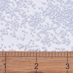 MIYUKIデリカビーズ  シリンダー  日本製シードビーズ  11/0  （db0357)マット不透明な淡いブルーグレー  1.3x1.6mm  穴：0.8mm  約2000PCS /ボトル  10 G /ボトル&nbsp;SEED-JP0008-DB0357