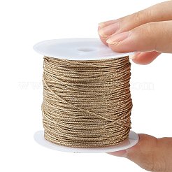 12プライメタリックコード  ジュエリー作りのための  バリーウッド  0.8mm  約27.34ヤード（25m）/ロール&nbsp;MCOR-CJ0001-03I