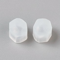 シリコンモールド  レジン型  UVレジン用  エポキシ樹脂ジュエリー作り  ホワイト  8x9x6mm  内径：6x7mm&nbsp;DIY-E005-04