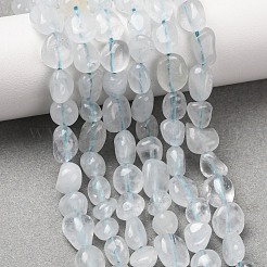 天然水晶ロッククリスタルビーズ連売り  タンブルストーン  ナゲット  6~14x6~8x4~6mm  穴：1mm  約20~24個/連  7.09~7.48''（18~19センチメートル）&nbsp;G-C286-A31