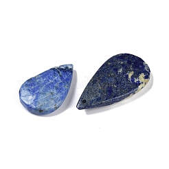 天然のラピスラズリペンダント  27.5~40x23~25.5x5~10mm  穴：2mm&nbsp;G-Q164-06