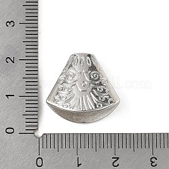 プラスチックビーズコーン  銀  18x19x10mm  穴：2mm&nbsp;PL-CBA973B-06