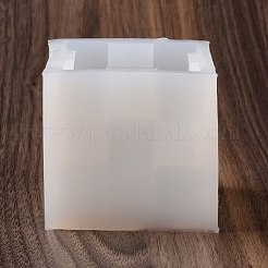 ルバン ロック パズル キャンドル 食品グレードのシリコン型  香りのよいキャンドル作りに  ホワイト  73x71x67mm  内径：60x60x60mm&nbsp;DIY-D071-11