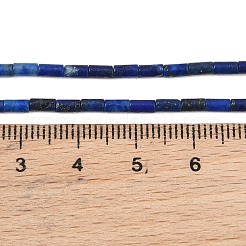 染め加工天然のラピスラズリビーズ連売り  コラム  4x2mm  穴：0.8mm  約102個/連  15.75''（40センチメートル）&nbsp;GG-CBAED3F-A08