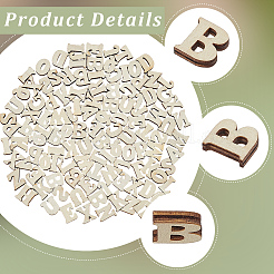 未完成の木製ブロック200個  教育学習玩具  文字L  14.5~15x7.5~19.5x3~3.5mm&nbsp;WOOD-SP0001-81