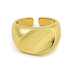 女性用真鍮カフリング  カドミウムフリー＆鉛フリー  18KGP本金メッキ  内径：18mm&nbsp;LS-RJEW-E294-03G-02