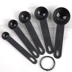 PPプラスチック計量スプーン  耐熱皿ツール  ブラック  50~120mm  10個/セット&nbsp;BAKE-DJ0001-02A