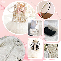 9ヤード 3 ポリエステル織りテープ  洋服アクセサリー用  銀  5/8インチ（15mm）  約3.00ヤード（2.74メートル）/スタイル&nbsp;OCOR-PH0006-75B