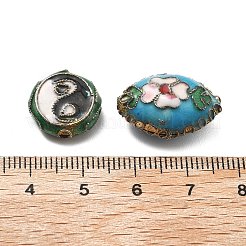 手作り七宝ビーズ  ミックスカラー  混合図形  10~26x13~19x5~9mm  穴：1.2~1.4mm&nbsp;CLB-Q002-13A