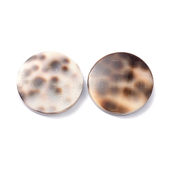 タイガーカウリーシェルカボション  フラットラウンド  18x3mm&nbsp;BSHE-Z002-11