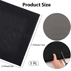 ポリエステルメッシュ生地  蚊帳と衣類アクセサリー  ブラック  2000x1600mm&nbsp;DIY-WH20011-89A-04