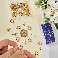304ステンレススチールマンテル30個  丸いリング  18KGP本金メッキ  リング：16.5x12x2mm  穴：3mm  バー：18x7x2mm  穴：3mm&nbsp;STAS-SC0007-40B