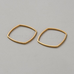 304ステンレススチールリンクリング  正方形  ゴールドカラー  20x20x1mm  内径：18x18mm&nbsp;LS-FIND-WH0424-06C-P