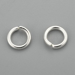 304ステンレススチールオープン丸カン  ラウンド  銀  15ゲージ  8x1.5mm  内径：5.2mm&nbsp;X-STAS-H380-09S-J