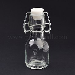 （不良見切りセール：酸化）  ガラス密封ボトル  スイングトップストッパー付き  家庭用キッチン用  アート＆クラフトプロジェクト  透明  5.1x4.6x11.2cm&nbsp;CON-XCP0001-51