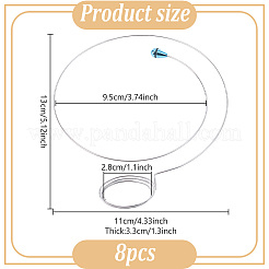 ステンレスワイヤーツール  ステンレス鋼色  13x11x3.3cm  内径：9.5センチメートルは2.8cm&nbsp;TOOL-WH0052-55