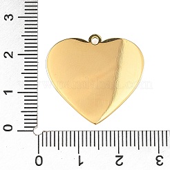 304ステンレススチールエナメルペンダント  ハートチャーム  PVD真空メッキ  18KGP本金メッキ  パープル  24x25x2.5mm  穴：1.6mm&nbsp;STAS-Z186-12G-03