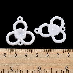 オペークアクリルコネクター  花  花  30.5x28x3.5mm  穴：2mm  約588個/500g&nbsp;SACR-L007-063