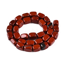 天然石レッドジャスパービーズ連売り  直方体の  11~12x8~10x8mm  穴：1.2mm  約33個/連  15.35''（39センチメートル）&nbsp;G-T138-87