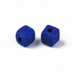 手作り樹脂粘土ビーズ連売り  キューブ  カラフル  4x4x4mm  穴：1.4mm  約89~91個/連  15.55インチ〜15.94インチ（39.5~40.5cm）&nbsp;CLAY-N008-061-10