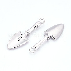 合金ペンダント  シャベル  カドミウムフリー＆ニッケルフリー＆鉛フリー  プラチナ  31x9.5x3.5mm  穴：1.8mm&nbsp;X1-PALLOY-N176-118P