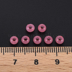 模造ゼリーアクリルビーズ  ラウンド  ショッキングピンク  4x3mm  穴：1.6mm  約15000個/500g&nbsp;MACR-S371-11-E06